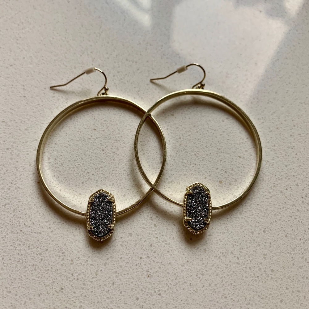 Kendra Scott Drusy Hoop Earrings